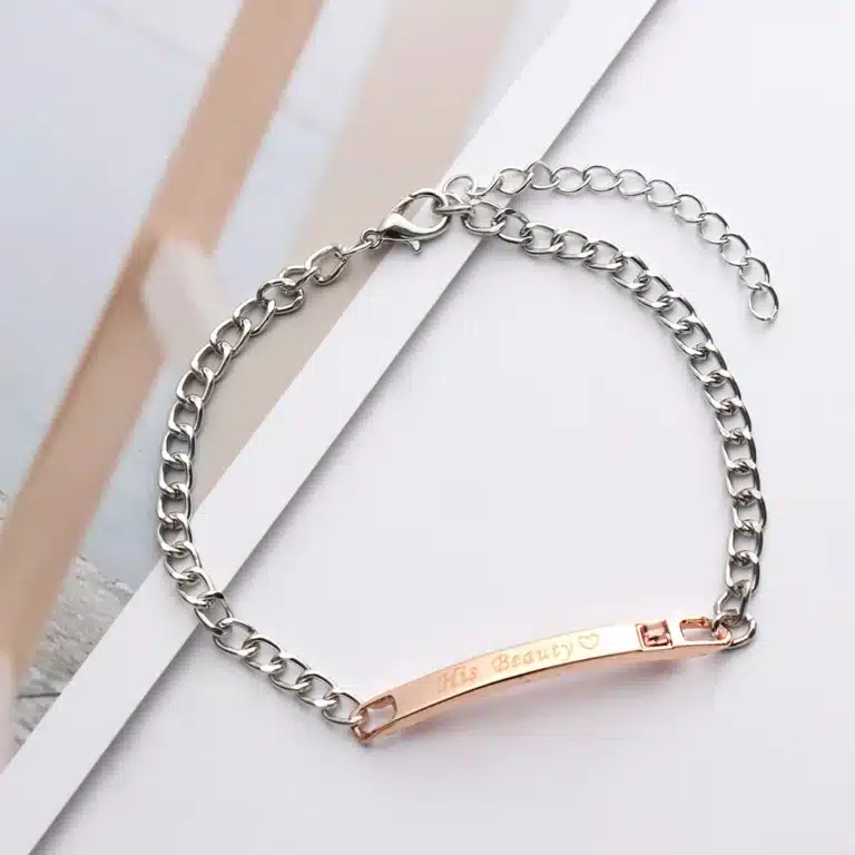 Bracelet couple la belle et la bête 4