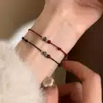 Bracelet couple tressé porte-bonheur femme 1