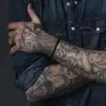 Bracelet couple fin noir 4