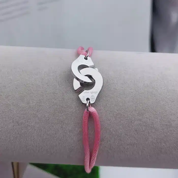 Bracelet couple menottes acier 4