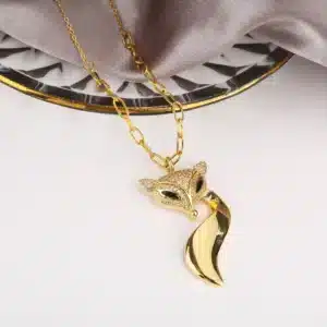 Collier couple renard femme 1