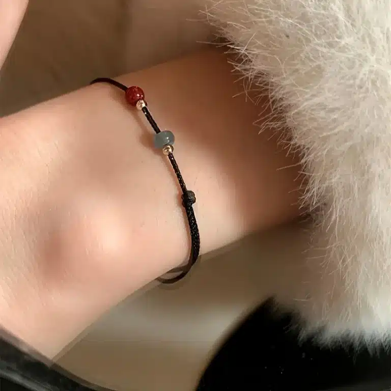 Bracelet couple tressé porte-bonheur femme 4