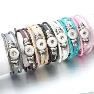 Bracelet couple bouton 1