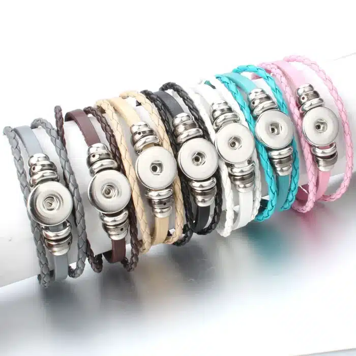 Bracelet couple bouton 1
