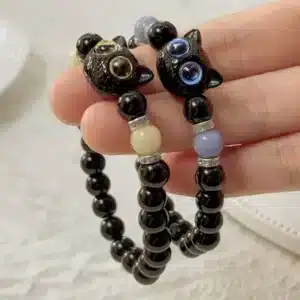 Bracelet couple chat lumineux 1