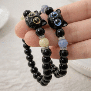 Bracelet couple chat lumineux