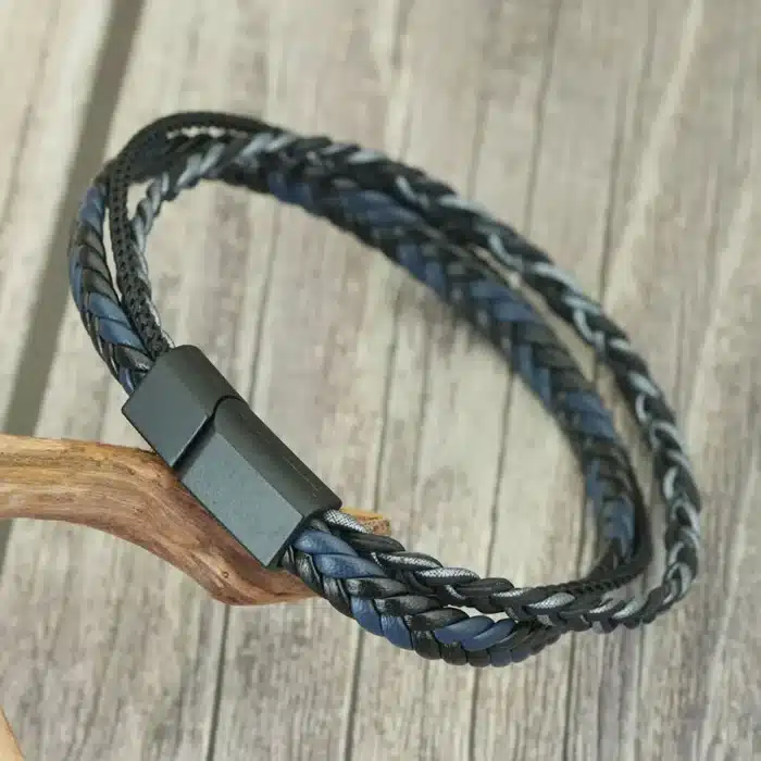 Bracelet couple homme corde tressée 4