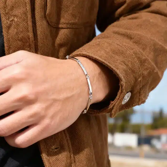 Bracelet couple symbolique argent 4
