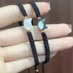 Bracelet couple chat noir et blanc 3