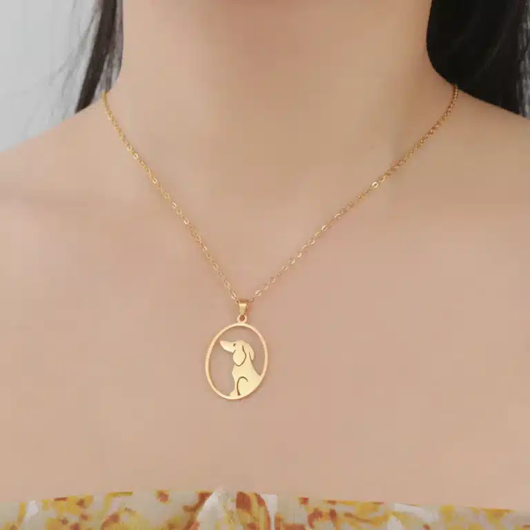 Collier couple chien mignon 4