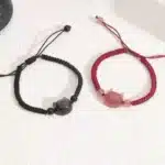 Bracelet couple chat rouge et noir 6