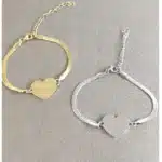 Bracelet couple romantique coeur 1