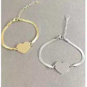 Bracelet couple romantique coeur 1