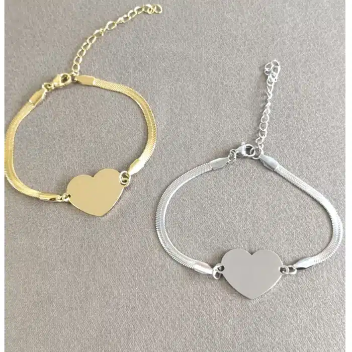 Bracelet couple romantique coeur 1