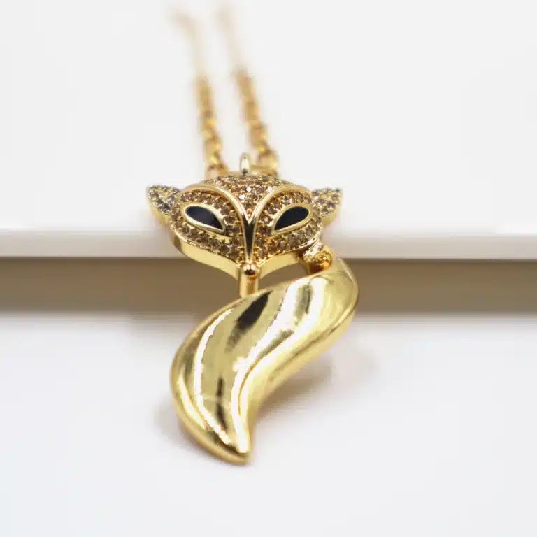 Collier couple renard femme 3