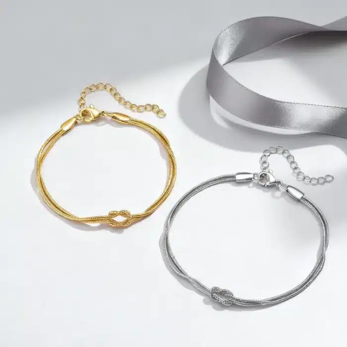 Bracelets couple nœud d'amour 4