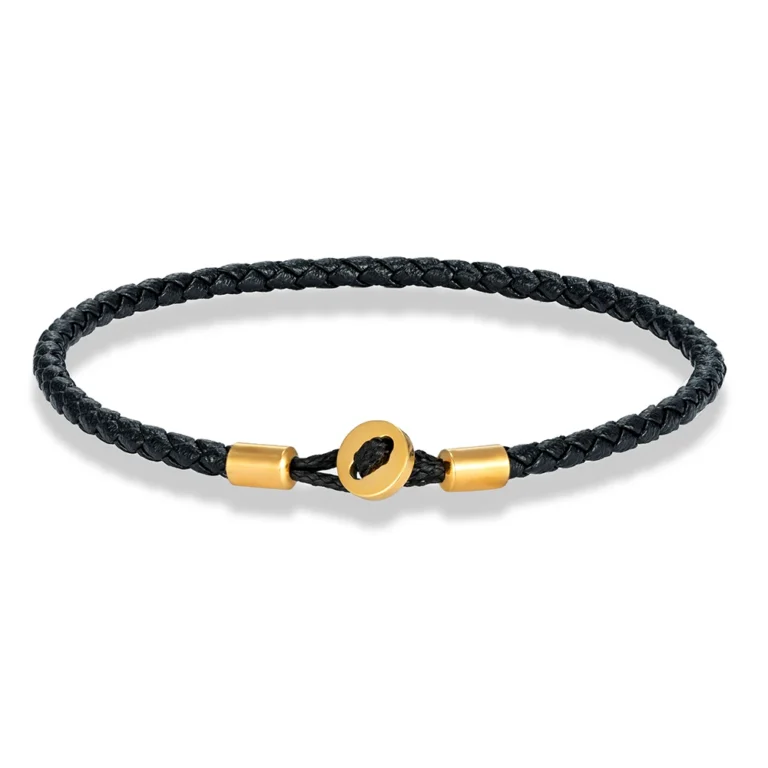 Bracelet couple cuir fin 4