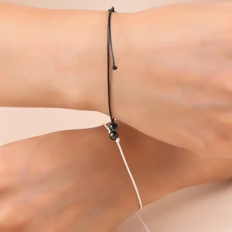 Bracelet couple boule magnétique 1