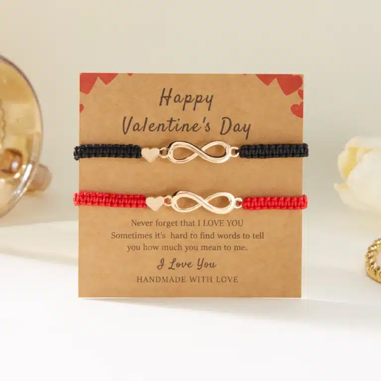 Bracelet couple infini coeur 5