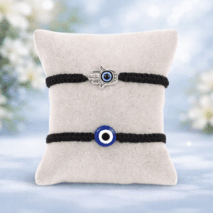 Bracelet couple œil bleu porte bonheur