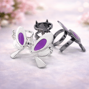 Bague duo couple papillon