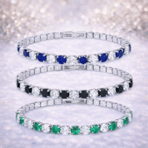 Bracelet couple femme élégant argent