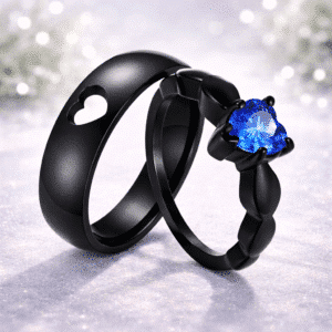 Bague couple entrelacé