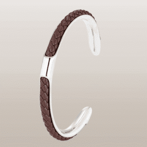 Bracelet couple manchette cuir homme