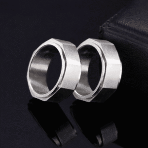 Bague duo couple argent