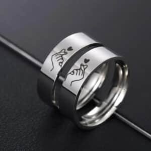 Bague promesse amour discret