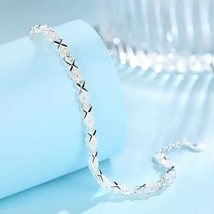 Bracelet argent brillant pour femme 2