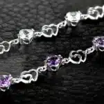 Bracelet mini coeurs pour femme 6
