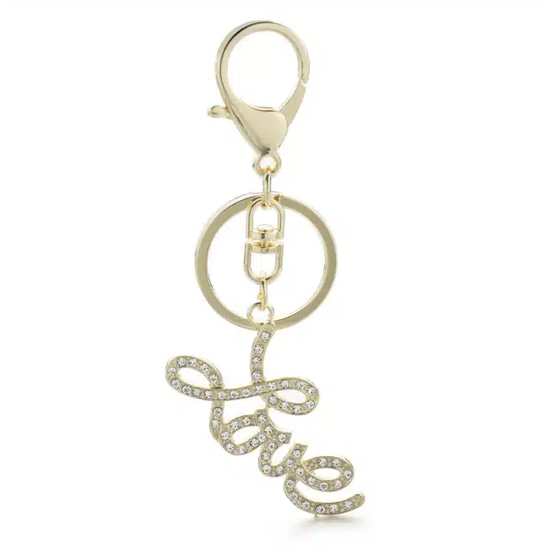 Porte-clés femme love brillant 1