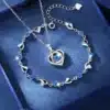 Collier bracelet couple parure 1
