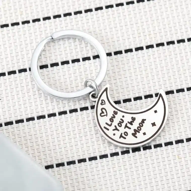 Porte-clés couple love you to the moon 2