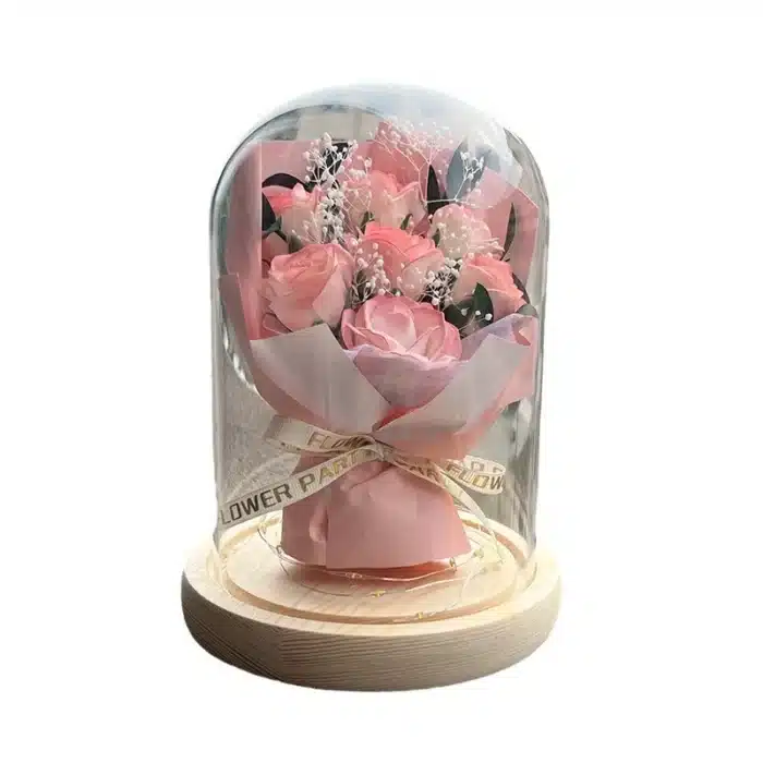 Bouquet rose éternelle mariage 14