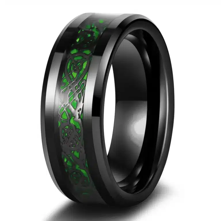 Bague claddagh couple verte 1