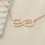 Collier symbole couple fort infini personnalisé 5
