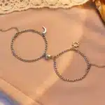 Bracelets couple aimantés lune soleil 5
