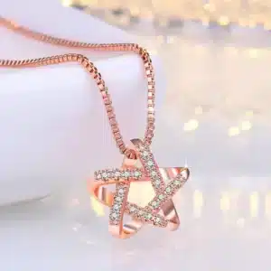 Collier femme étoile brillante 1