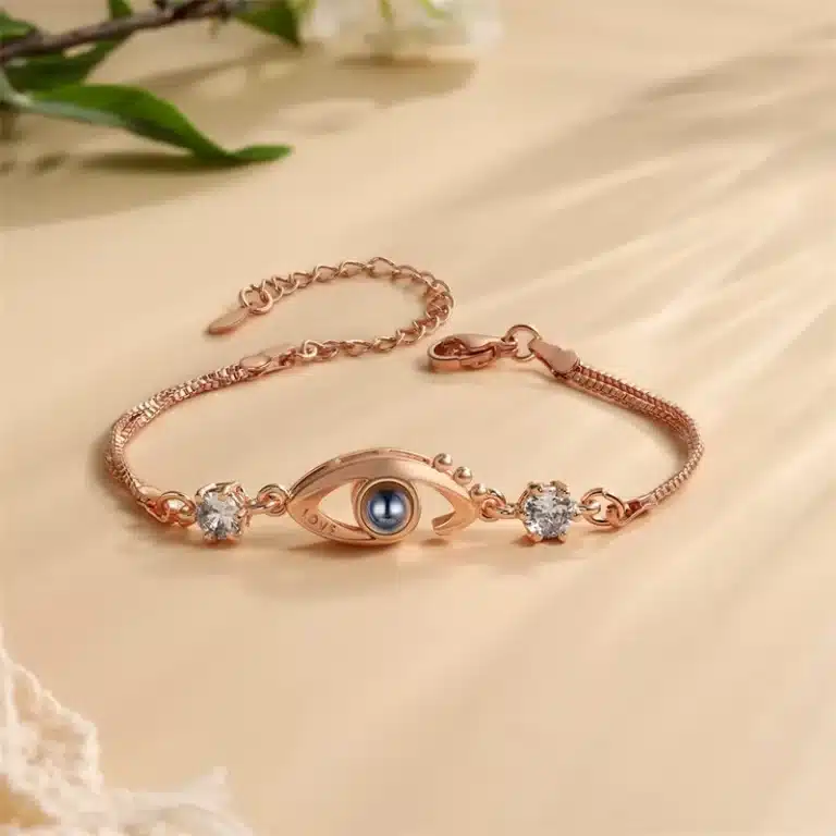 Bracelet couple photo projection pour femme mauvais oeil 10