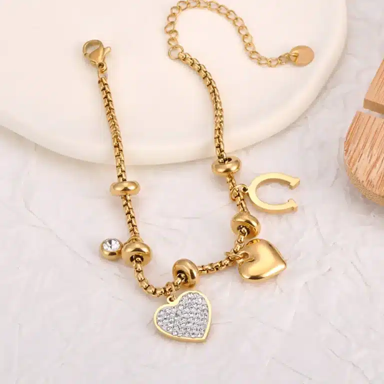 Bracelet femme breloques porte-bonheur 4