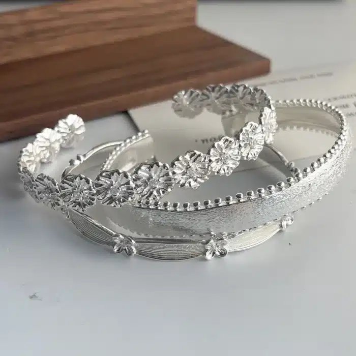 Trio bracelets vintage pour femme 2