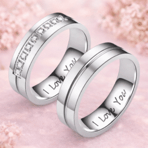 Duo bagues de promesse I love you