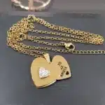 Collier coeur personnalisé qui s'ouvre pour femme 2