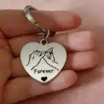 Porte-clés couple coeur forever 3