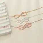 Collier symbole couple fort infini personnalisé 2
