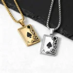 Collier couple jeux cartes 1