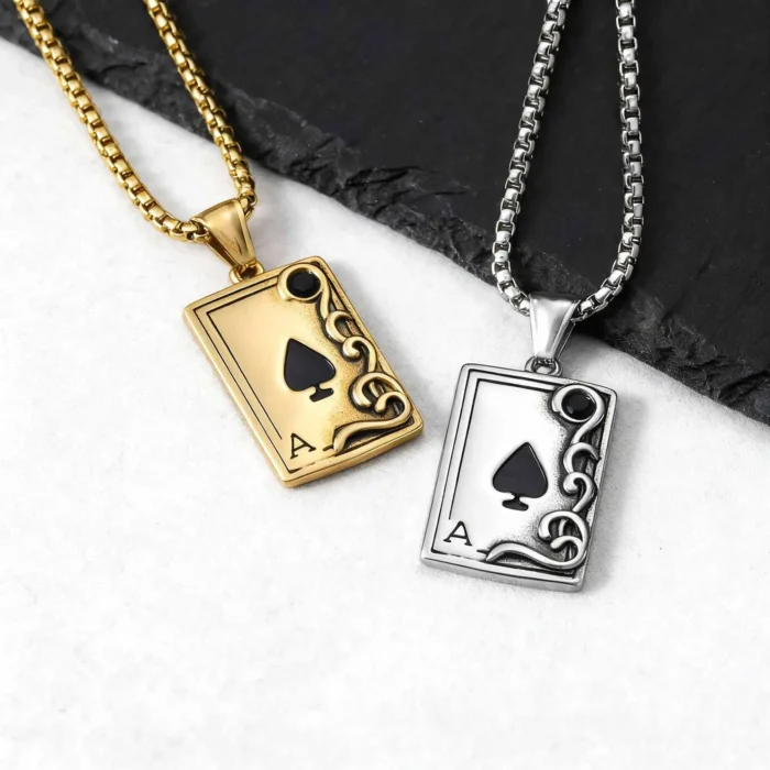 Collier couple jeux cartes 1