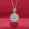 Collier femme pendentif brillant zirconium 1
